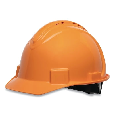 SHORT BRIM HARD HAT VENTED ORANGE