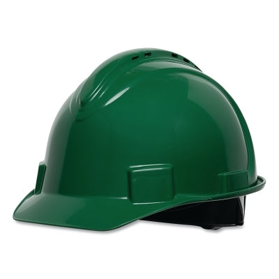 SHORT BRIM HARD HAT VENTED GREEN