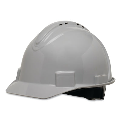 SHORT BRIM HARD HAT VENTED GRAY