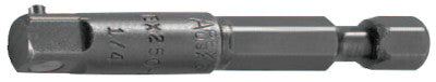 Hex Extensions, 3/8 in (male square); 1/4 in (male hex) drive, 3 in