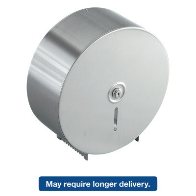 Jumbo Toilet Tissue Dispenser, Stainless Steel, 10.625W x 10.625H x 4.5D
