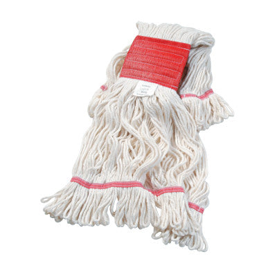 Super Loop Wet Mop Head, Cotton/Synthetic, Large Size, White
