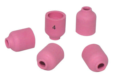 Alumina Nozzle TIG Cups, 1/4 in, Size 4, For Torch 20; 22; 25; 9, Small Gas Lens