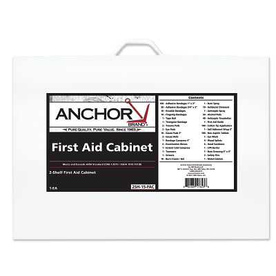 2-SHELF 2015 FIRST AID CABINET - FULL