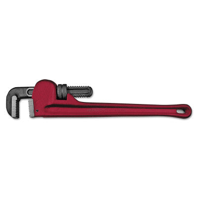 End Pipe Wrenches, 15 Head Angle, Drop Forged Steel Jaw, 24 in