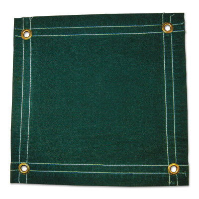 Protective Tarps, 18 ft Long, 12 ft Wide, Green Canvas