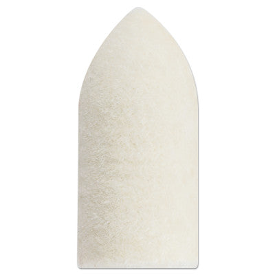 Felt Polishing Wheels and Cones, 3/8 in, Felt, Yellow