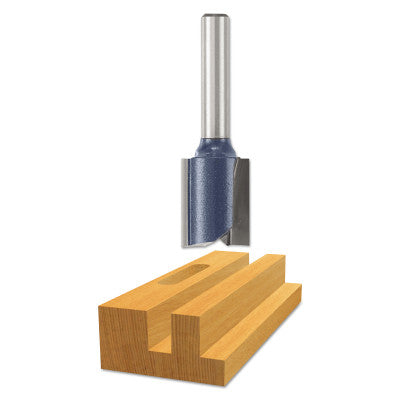 9/16" STRAIGHT ROUTER BIT 1/4" SHANK 2FLT. C.T.