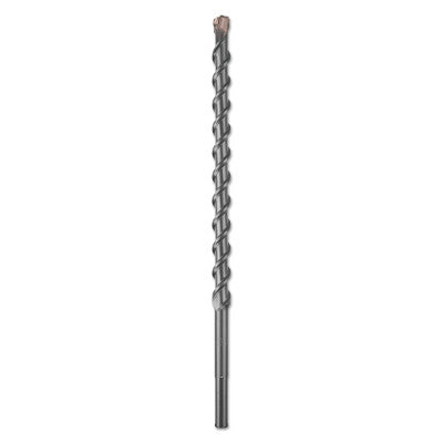 SDS-max Wild-Bore Multi-Cutter X-Head Spiral Drill Bits, 16 in, 1 in Dia.