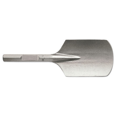Hex Drive Hammer Steels, 3/4 in x 7 in, Scraping Chisel