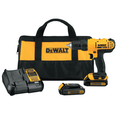 20V MAX Lithium Ion Compact Drill/Driver Kits, DCD771 1/2" Drill Driver, 20 V