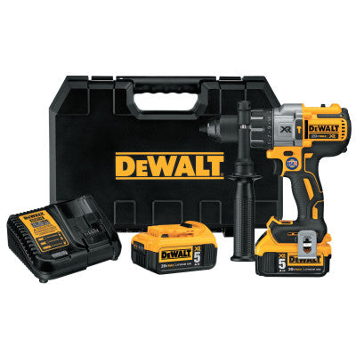 20V MAX XR Lithium Ion Brushless Drill/Driver Kits, 1/2 in Chuck, 5 Ah Batt Cap