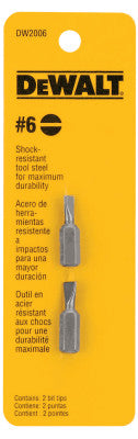 Screwdriver Bits, #6, 1 in
