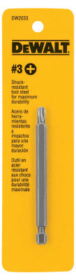 Screwdriver Bits, #3, 3 1/2 in