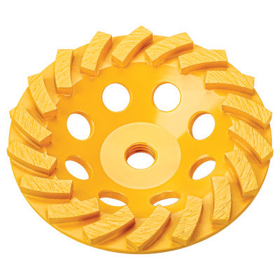 Diamond Cup Wheels, 5 in Dia., 5/8 in Arbor, 12,200 rpm