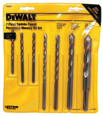 7 Piece Carbide Hammer Bit Set