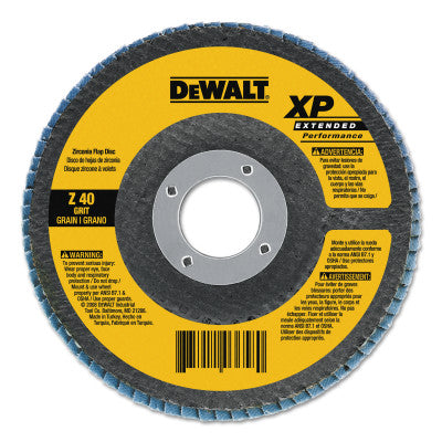 Extended Performance Flap Wheels, Type 27, 4 1/2 in, 60 Grit, Zirconia