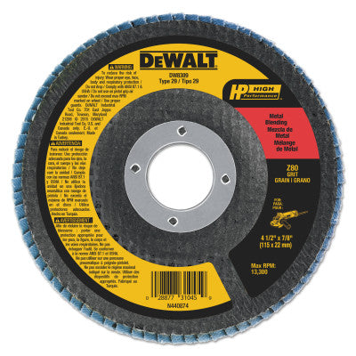 4-1/2" X 7/8" 80 GRIT ZIRCONIA FLAP DISC WHEEL
