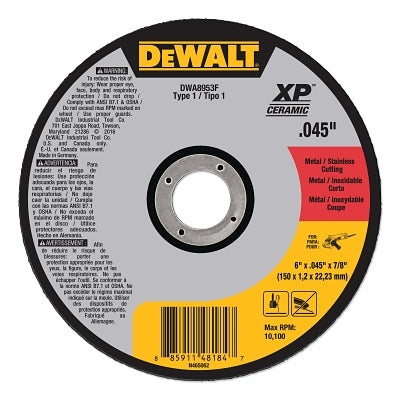 6 X .045 X 7/8 T1 XP CERAMIC CUTOFF WHEEL