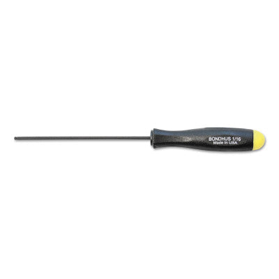 Balldriver Hex Screwdrivers, 1/2 in, 13.3 in Long