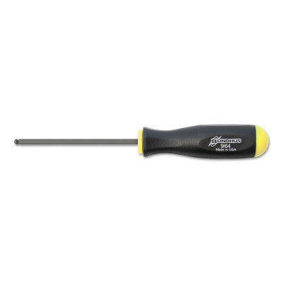 Balldriver Hex Screwdrivers, 9/64 in, 6.7 in Long