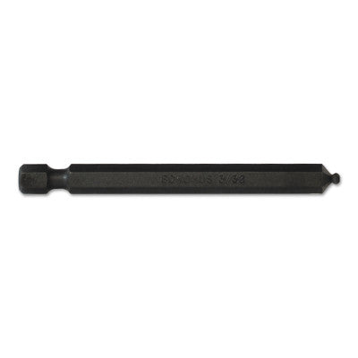 Balldriver Power Bits, 3/32 in, 1/4 in Drive, 3 in