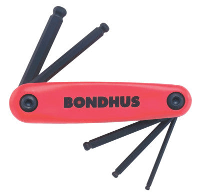 GorillaGrip Ballpoint Fold-Ups, 5 per fold-up, Hex Ball Tip, Metric