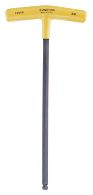 Balldriver T-Handle Hex Keys, 7/32 in, 10.3 in Long