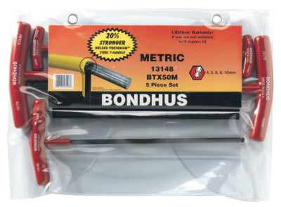 Balldriver T-Handle Hex Key Sets, Hex Ball Tip, Metric