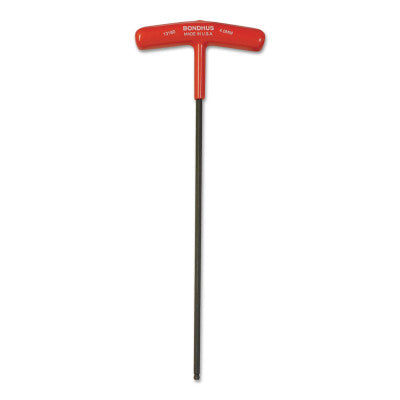 Balldriver T-Handle Hex Keys, 4 mm, 8.7 in Long