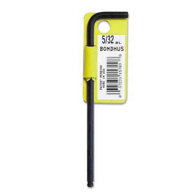 Balldriver L-Wrench Keys, 5/32 in, 4.2 in Long, Tagged