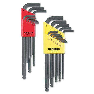 Balldriver L-Wrench Combination Sets, 22 per pack, Hex Ball Tip, Inch/Metric