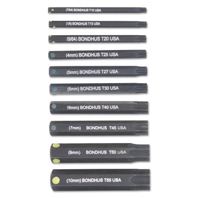 10PC STAR PROHOLD SOCKETBIT SET 2"