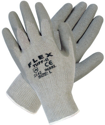 Flex Tuff-II Latex Coated Gloves, X-Large, Black/Gray