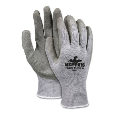 Flex Tuff-II Latex Coated Gloves, Small, Gray