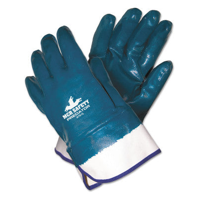 Nitrile Coated Gloves, Large, Blue