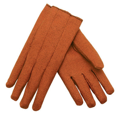 Vinyl Gloves, Slip-On Cuff, Cotton Knit Lined, Men's-Large