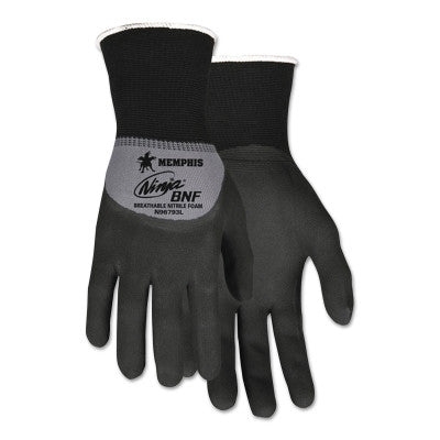 Ninja BNF Gloves, X-Large, Black/Gray, 10 1/2 in, Work