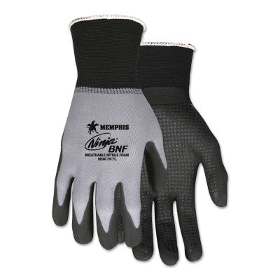 Ninja BNF Gloves, Small, Gray, 12 in, Work