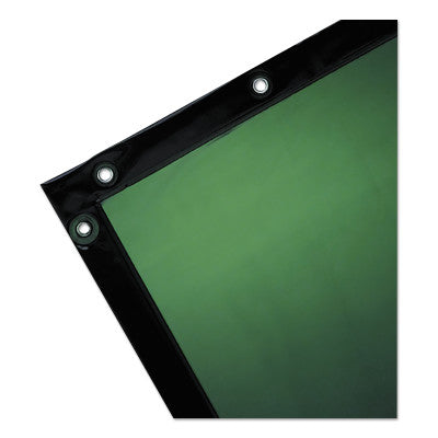 Wilson See-Thru Welding Curtains, Vinyl, Green, 6 ft x 6 ft