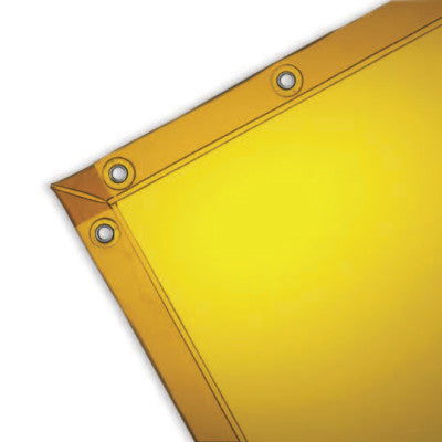 See-Thru Welding Curtains, 6 ft X 8 ft, Vinyl, Yellow