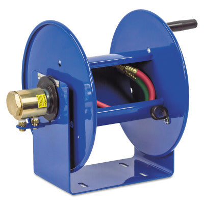 Large Capacity Welding Reel, 3/8 I.D. 2/3 in. O.D. x 200ft, Hand Crank Dual Hose
