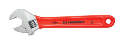 Cushion Grip Adjustable Wrenches, 10 in Long, 1 5/16 in Opening, Chrome, Carded