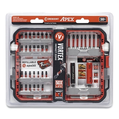 38PC CRESCENT APEX TORSION FASTENING SET
