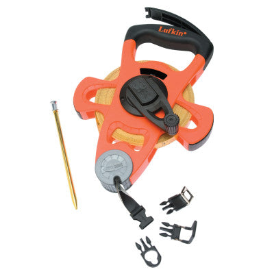 Pro Series Fiberglass Tape Measures, 3/4 in x 200 ft