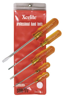Round Blade 5 Piece Screwdriver Sets, Slotted