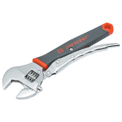 Locking Adjustable Wrenches, 10 in, Chrome Plated