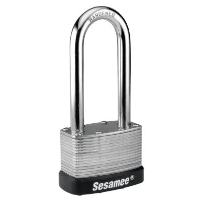 Sesamee Keyless Padlocks, 5/16 in Diam., 2 1/4 in L X 1 in W, Brass