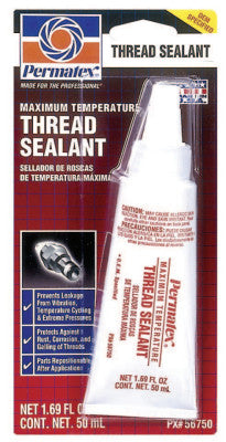 Maximum Temperature Thread Sealants, 50 ml Tube, White