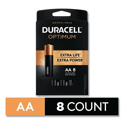 DURACELL OPTIMUM ALKALINE BATTERIES AA 8/PK